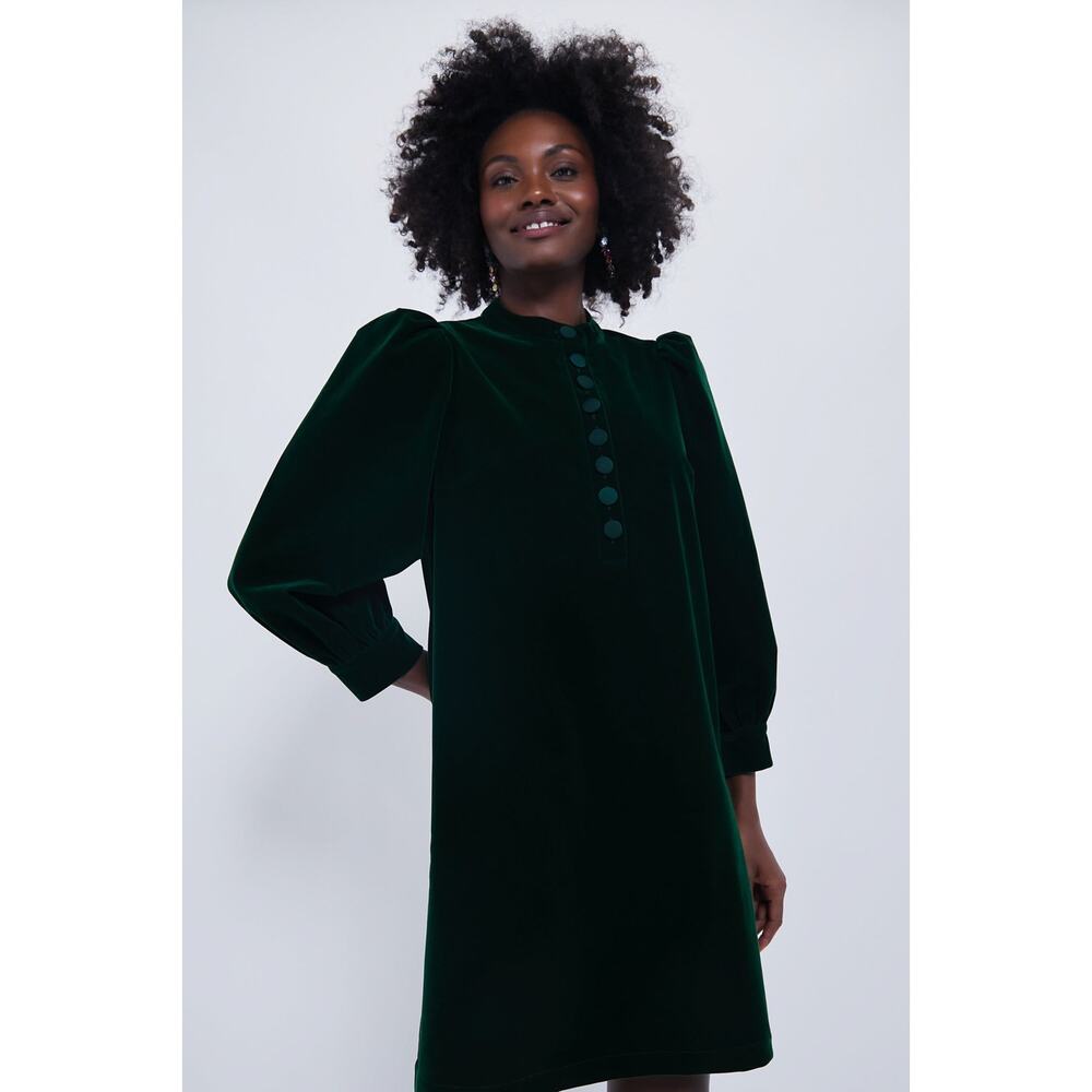 TUCKERNUCK Pomander Place Hunter Green Velvet Samantha Dress NWT Size XL